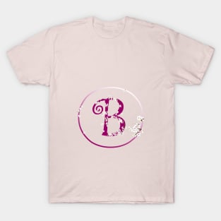 Monogram fairy flowers, letter B T-Shirt